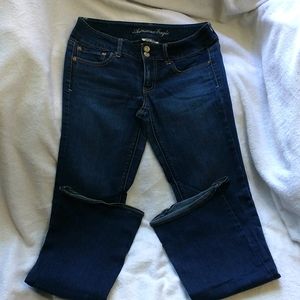 Women's American Eagle Size 8 Long Artist Stretch Jeans Boot Cut